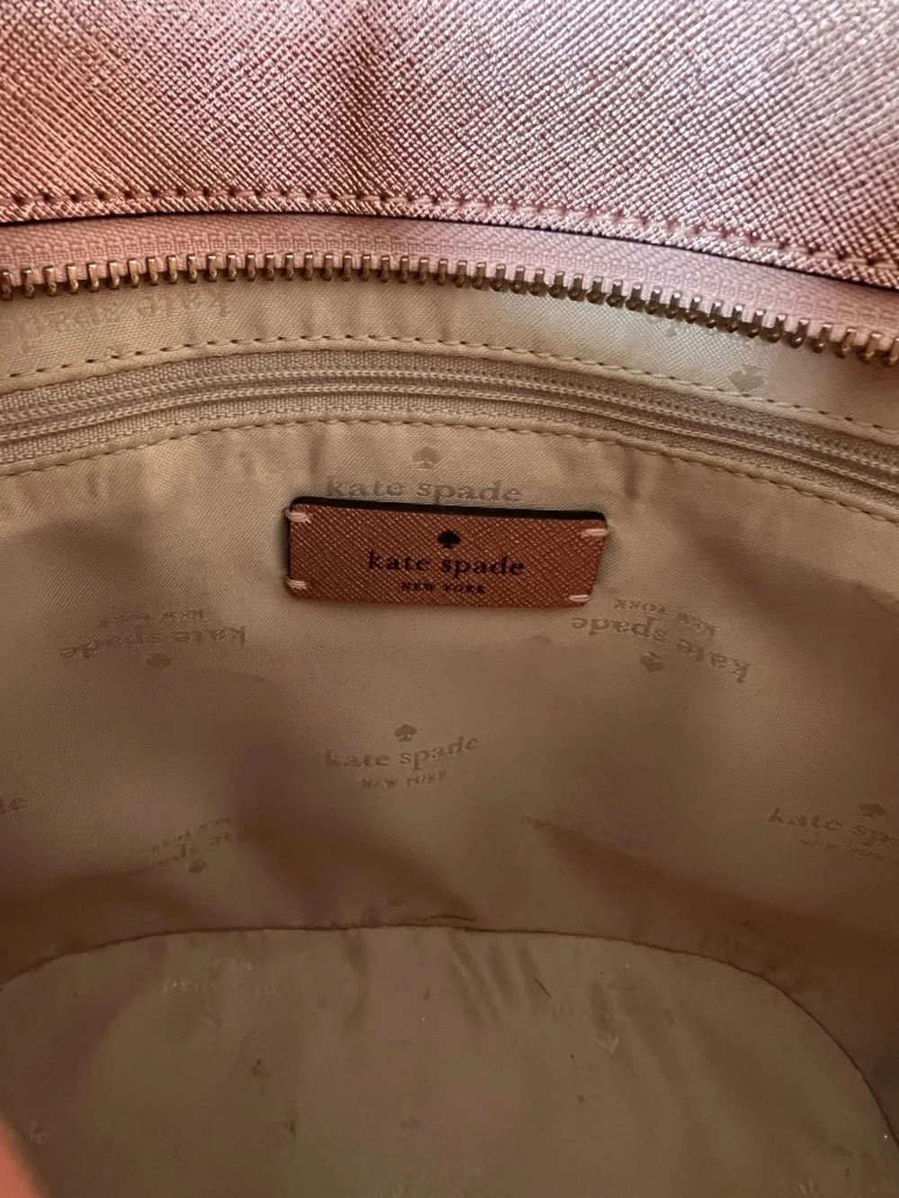 kate spade glitter rose-pink satchel